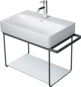 Duravit DuraSquare Metallkonsole Schwarz Matt 665x381x400 mm - 0031144600 31144600