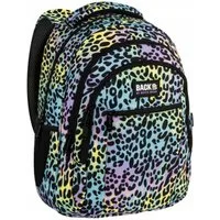 Back Up Schulrucksack BackUP Schulrucksack 26L Leopard Bunt Laptop Rucksack 42 cm (1-tlg)