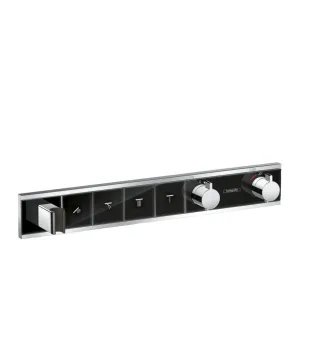 Hansgrohe Thermostat UP RainSelect Fertigset 4 Verbraucher schwarz/chrom, 15357600 15357600