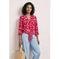 STREET ONE Druckbluse 3/4-Arm Sommerbluse mit floralem Muster