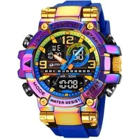 Tidy Quarzuhr Stryve Sportuhr Wasserdichte Digital-Analoge Militär Armbanduhren
