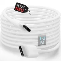 GreenHec USB C Ladekabel 60w 1m 2m 3m Cable Datenkabel Typ-C Kabel USB-Kabel, Keine Angabe, Typ C (Eurostecker), USB-C (100 cm), iPhone 15 16 Samsung Galaxy S22 S23 S24 Aufladekabel
