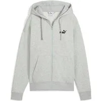 PUMA Kapuzensweatshirt ESS SMALL NO 1 LOGO COMFORT FULL-ZIP HOODIE FL mit Kängurutasche, mit verstellbarer Kapuze, sportlicher Stil