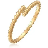 Elli Fingerring Kugel Design Offen Verstellbar 925 Ring, Kugel