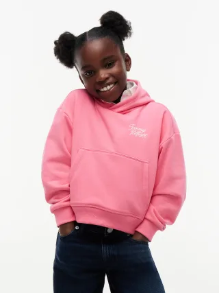 TOMMY SCRIPT HOODIE Exotic Pink - Gr. - 10