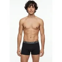 Jack & Jones Trunk JACSOLID Stretchkomfort, elastisch, bequem mit sportlichem Look (Packung, 12-St) bedruckt, modisch, eng anliegend, Baumwollmischung, Bündchen
