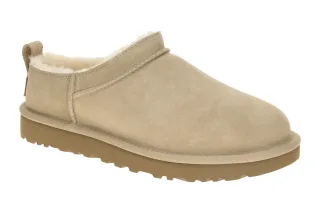 UGG 1173891 SAN Classic Micro Damen Slipper Beige Sand Warmfutter Lammfell