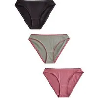 Next Taillenslip 3er-Pack Slips mit Hochbund, hoher Beinausschnitt (3-St)