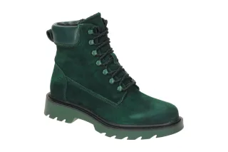 Tamaris 1-25909-41 700 Damen Stiefeletten Gr?n - bequeme Lace Up Boots