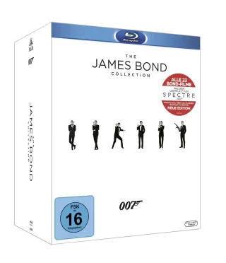 The James Bond Collection: Alle 23 Filme inkl. Leerplatz für Spectre (24 Discs) [Blu-ray]