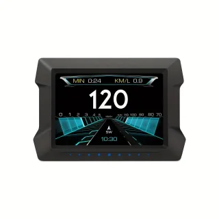 P22 HUD Smart Head-Up Display 3.5 inches OBD LCD Instrument Panel All-in-one Inclinometer Car Fault Code Clearing and De