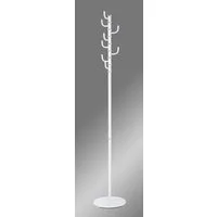 HAKU Garderobenständer Kleiderständer, Standgarderobe, rund - aus Metall Weiß - Ø/H 29/170 cm