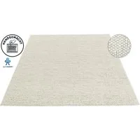 LeGer Home by Lena Gercke Wollteppich Ainhoa, handgewebt, Wolle, rechteckig, Höhe: 12 mm, einfarbig, Wolle, Teppich, Wohnzimmer, Schlafzimmer, Esszimmer