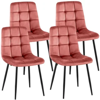 CLP Stuhl, Rosa, Metall, 45x84x55 cm, Esszimmer, Stühle, Esszimmerstühle, Vierfußstühle