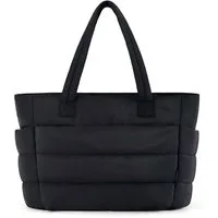 Toomoke Umhängetasche Damen-Pufftasche,Einkaufstasche, Arbeitstasche, mit Reißverschluss (geeignet für Laptops bis 15,6), Mit Laptopfach und Reißverschluss für Schule Arbeit Reisen