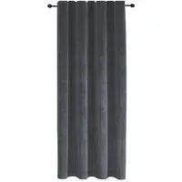 Haus und Deko Gardine Vorhang Kräuselband Verdunkelung 140x245 cm Samt weich blickdicht (1 St), Kräuselband, Polyester