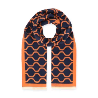 Halsüberkopf Accessoires - 185x65 Schal Retro orange - Gr. - OS