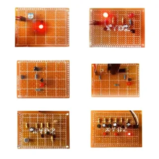 DC 3V-15V DIY Electronic Module Circuit Board Kit Training Kit for Soldering Component Suite
