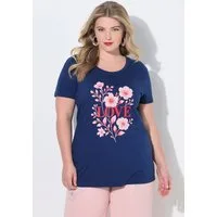 MIAMODA T-Shirt T-Shirt bequeme Passform LOVE Motiv