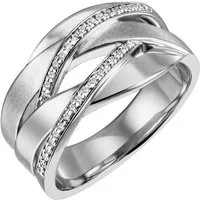 Firetti Fingerring Schmuck Geschenk Silber 925 Silberring Silberring vergoldet glitzernd, mit Zirkonia (synth)