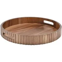 Zoha Servierschale Stripe Schüssel - Handgefertigte Akazienholz Schale für Dips, Snacks, (1-tlg), Handgefertigtes Akazienholz