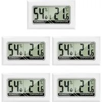 MAVORI Raumthermometer und Hygrometer innen mit sehr präzisen Messwerten, 5-tlg., Hygrometer mit Thermometer digital