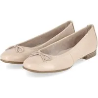 Tamaris Tamaris 1-22116-41-251 Damen Glattleder beige Ballerina