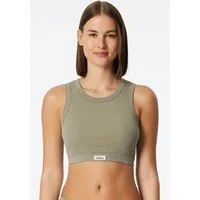 Schiesser Bustier Revival Kollektion Breite Abschlüsse an Dekolleté und Armausschnitt