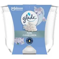 Glade Duftkerze Langanhaltende Duftkerze Clean Linen, 204 g