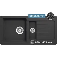 Schock Granitspüle Typos DS, rechteckig, 86/43,5 cm, mit Restebecken