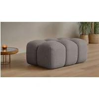 OTTO home Polsterhocker KALLIE Sitzhocker, Bubble-Optik, Maße B/T/H: 90/60/44 cm, moderne Steppung, hoher Sitzkomfort und modernes Design