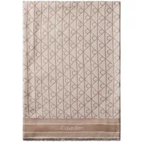 Calvin Klein Modetuch EMBLEM AOP JACQUARD SQUARE SCARF, Mit Markenlabelmusterung