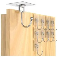 FELIXLEO Klebehaken 20x Klebehaken transparent ohne Bohren bis 20kg, (1-St)