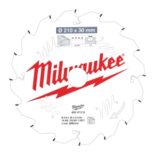 Milwaukee - Kreissägeblatt 210/30 mm 16 Z Holz - 4932471324
