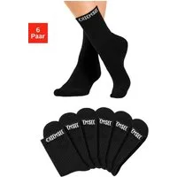 Chiemsee Tennissocken Sportsocken Damen Herren Socken verstärkt Atmungsaktive Baumwolle (Packung, 6-Paar, Crew Socken) mit eingestricktem Markennamen