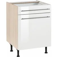 OPTIFIT Unterschrank Bern 60 cm breit, mit Tür und Schubkasten, mit höhenverstellbaren Füßen