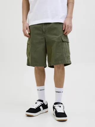 JACK&JONES - JPSTKARL AVERY CARGO SHORTS MID Olive Night - Gr. - S