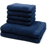 Möve Handtuch Set Superwuschel, Walkfrottee (Spar-Set, 6-St), 4 X Handtuch 2 X Duschtuch im Set - Baumwolle - Saugstark