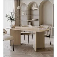 Selsey Esstisch Piano, robuste 28mm Platte, abgerundete Kanten, 6-8 Personen, 190x100 cm