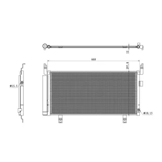 NRF Klimakondensator + Trockner Subaru Forester 350468