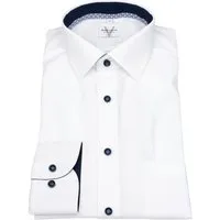 MARVELIS Businesshemd Modern Fit extra langer Arm leicht tailliert bügelfrei