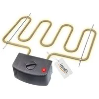 Lemodo Räucherofen Heizspirale elektrisch 2000 W, Heizschlange mit Temperaturregler, 2000 W, Für vielzahl von Räucheröfen geeignet