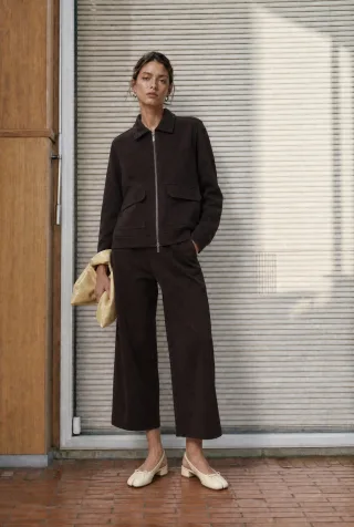 Jane Lushka - Rivoli punto Milano pants moro - Gr. - L