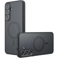 Wigento Handyhülle MagSafe für Samsung Galaxy S26 Armor TPU Matt Stoßfest Schutz Schwarz 6,3 Zoll, Stilvoll, Magnetisch, präzise Passform