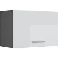 Vicco Hängeschrank R-Line, Weiß Hochglanz/Anthrazit, 60 cm Flach (1-St)