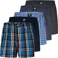 City Life Boxershorts City Life Herren Webboxer 5er Pack Baumwolle desortierte Boxershorts (1-St)