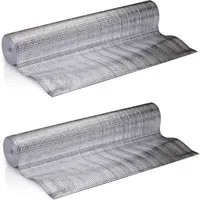 HAC24 Heizkörperreflexionsfolie Heizkörper Reflexionsfolie Heizung Isolierfolie Isoliermatte, (2-St), 2,5 m x 50 cm Zuschneidbar