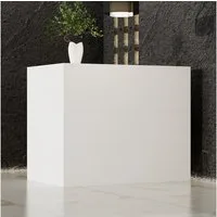 HOMSEE Empfangstheke 142x82x123 cm mit abschließbarer Schublade & Ablagen (1-St), Multifunktional & platzsparend – ideal für Büro, Hotel & Salon