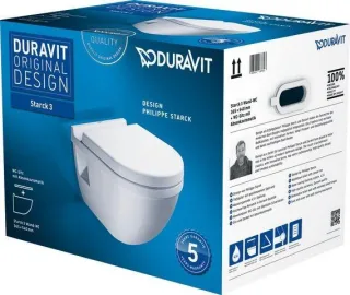 Duravit Starck 3 WC-Set wandhängend 370x540x405 mm - 42000900A1 42000900A1