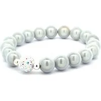 Impala Perlenarmband little Funky, leuchtende 3 D Perlen mit Shamballa Glitzerkugel